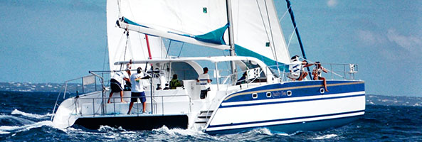 sailing in the Caribbean