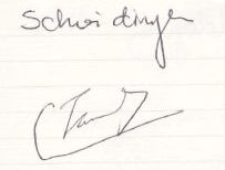 Cohen-Tannoudji's autograph